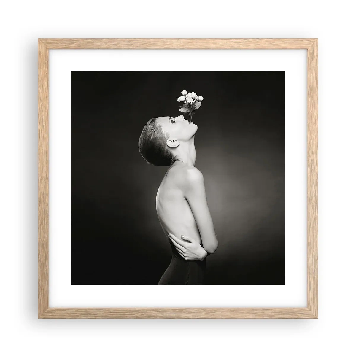 Een poster in een licht eiken lijst - Excentrieke elegantie - 40x40 cm