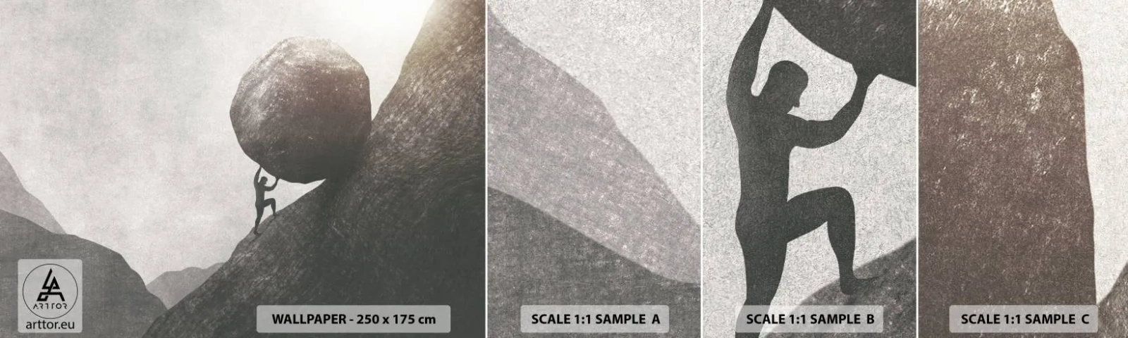 Fotobehang Monster Zelfklevend Deluxe Sticker - Ik geloof tegen alle hoop in - Abstractie, Deel, Kracht - 100x30 cm