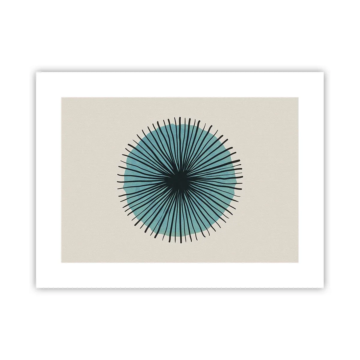Poster - Stralend in het blauw - 40x30 cm