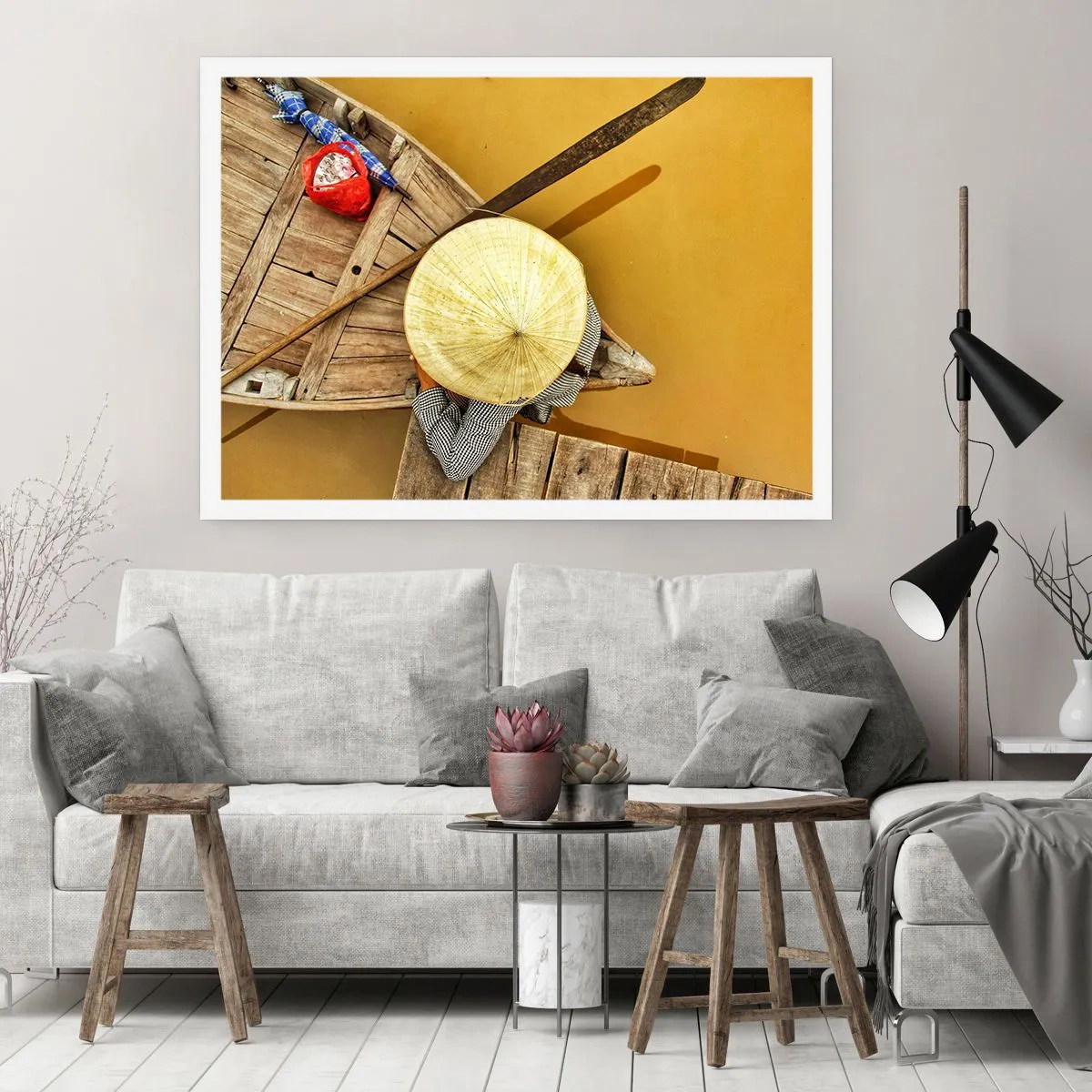 Poster - Het leven op de Gele Rivier - 70x50 cm