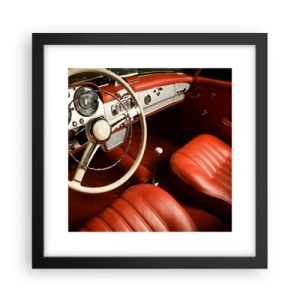 Poster in een zwarte lijst - Vintage luxe - 30x30 cm