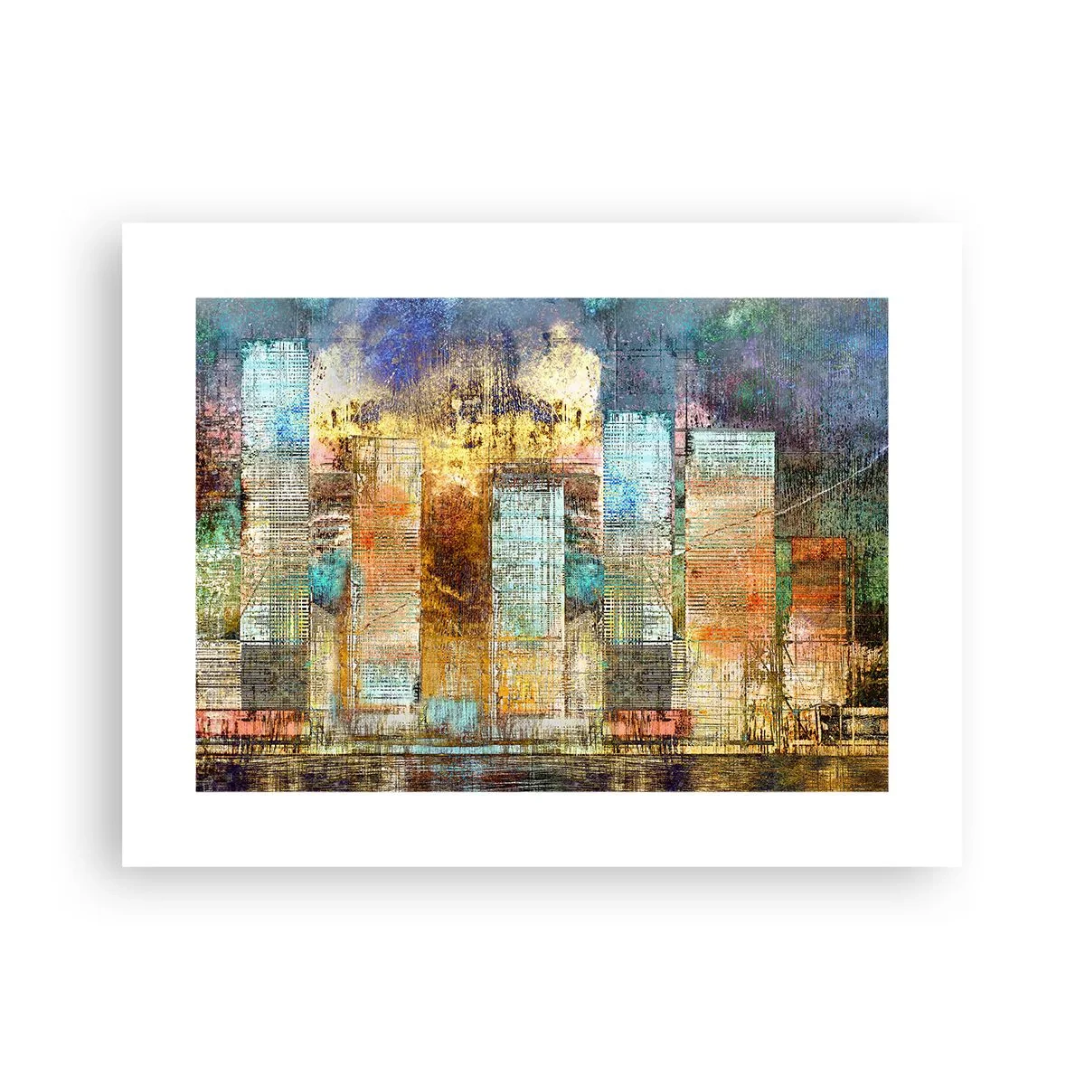 Poster - Een zonnige metropool - 40x30 cm