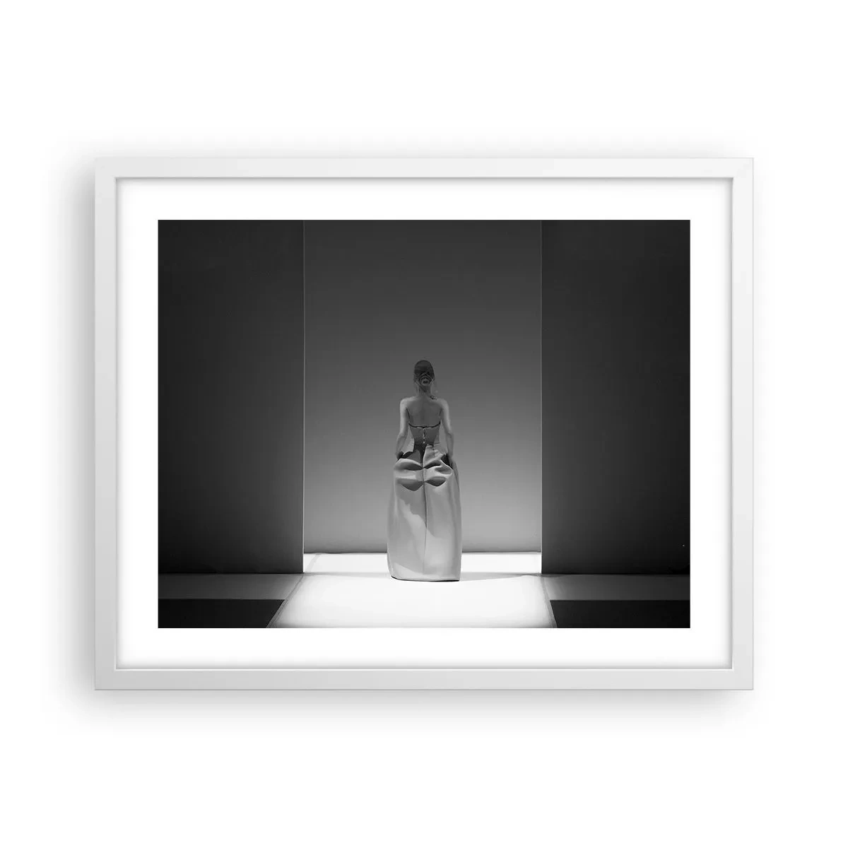 Poster in een witte lijst - Verfijnde eenvoud - 50x40 cm