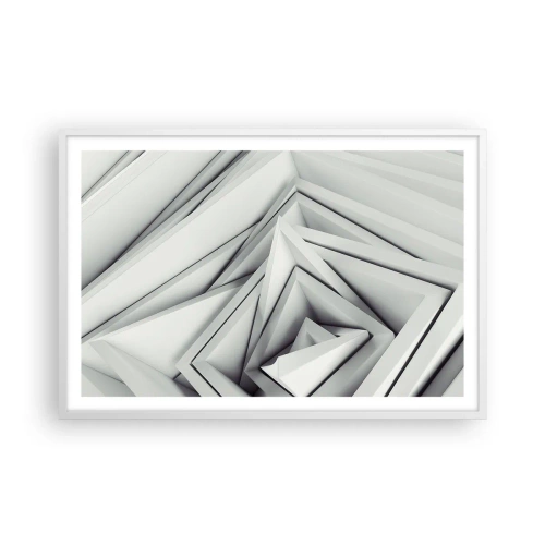 Poster in een witte lijst - Scherpe hoeken knoppen - 91x61 cm