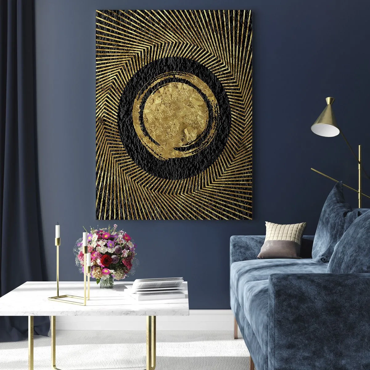 Schilderen op glas - Glamour-compositie - 50x70 cm