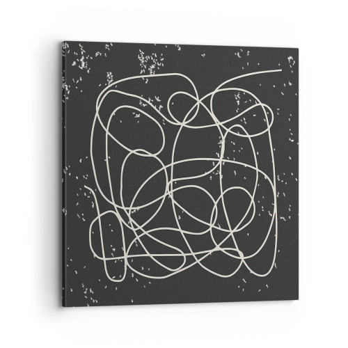 Schilderen op canvas - Dwalende gedachten - 70x70 cm