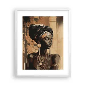 Poster in een witte lijst - Afrikaanse majesteit - 40x50 cm