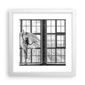 Poster in een witte lijst - Stad der Engelen? - 30x30 cm