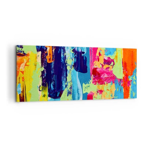 Schilderen op canvas - Het leven is mooi! - 100x40 cm