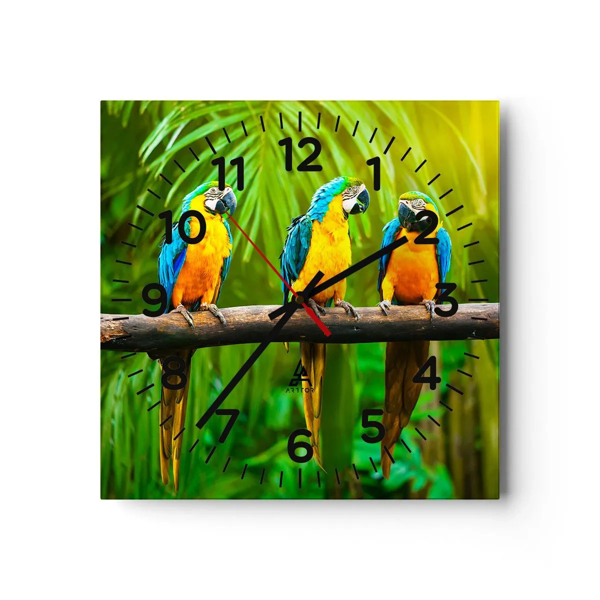 Wandklok - Klok - En heb je gehoord dat ze...? - 30x30 cm