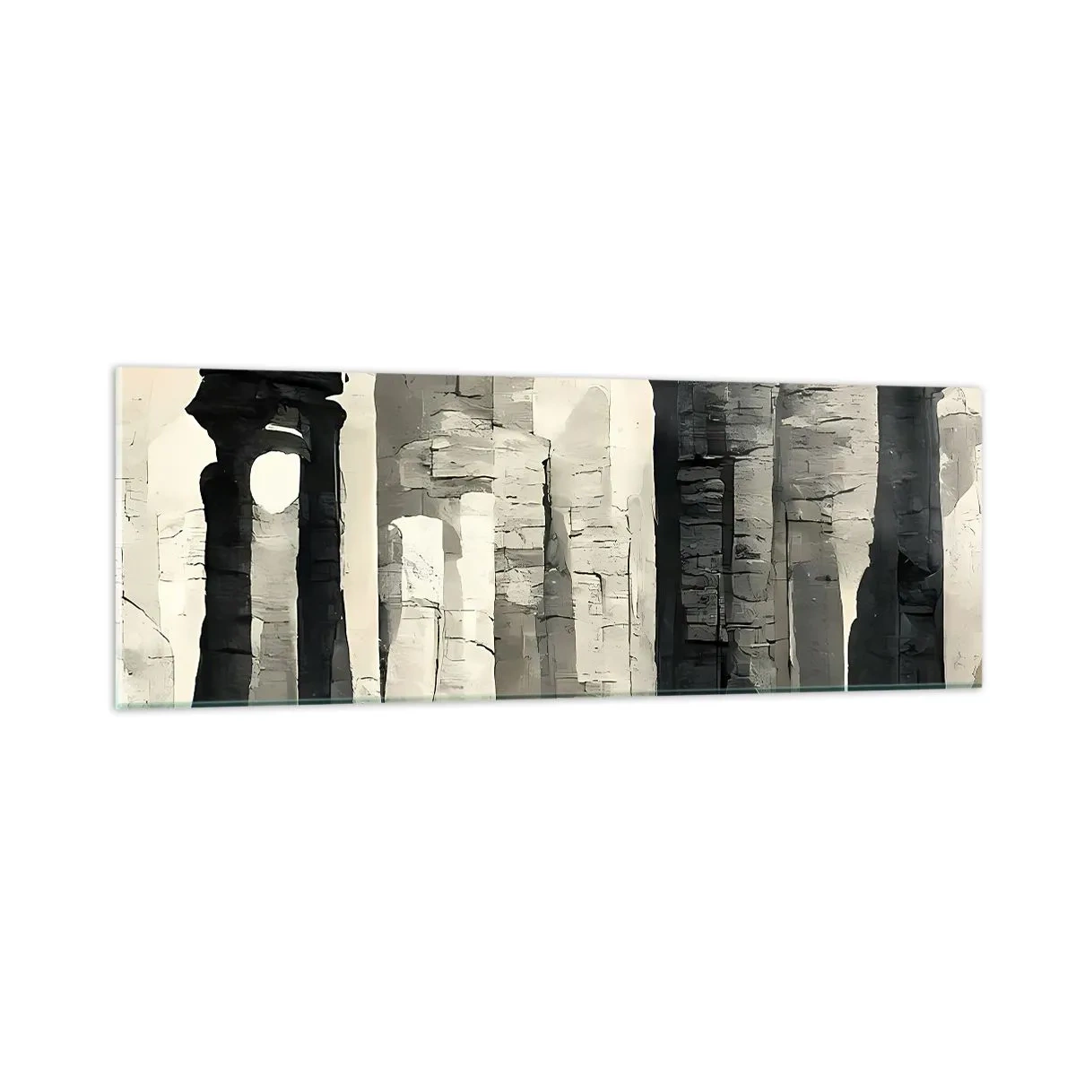 Schilderen op glas - De majesteit van de oudheid - 90x30 cm