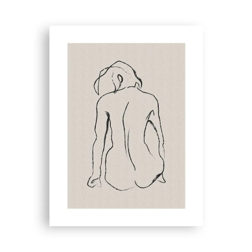 Poster - Naakt meisje - 30x40 cm