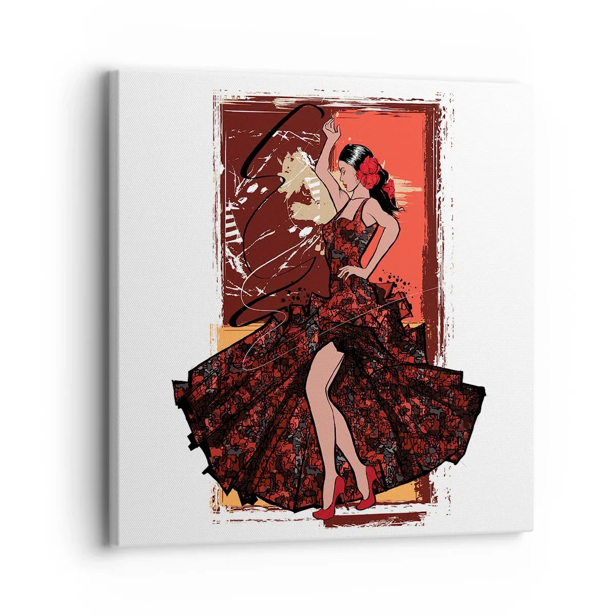 Schilderen op canvas - Op het ritme van het hart - 30x30 cm