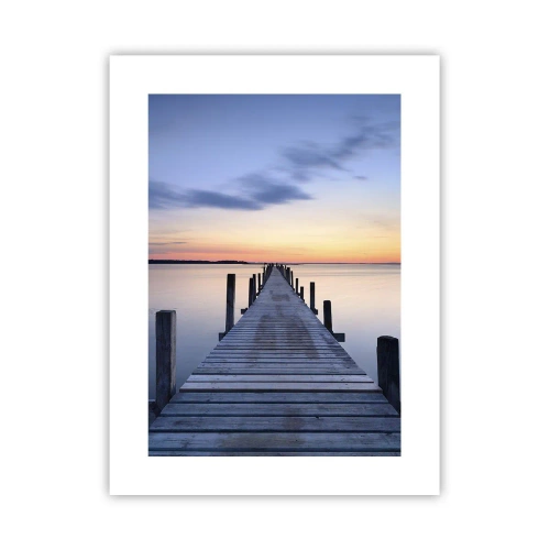 Poster - De rust van een serene schemering - 30x40 cm