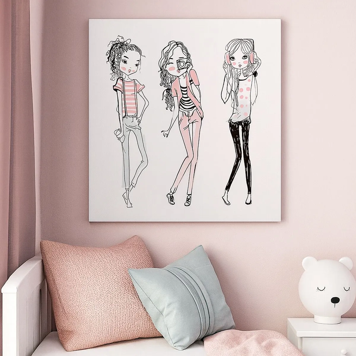 Schilderen op canvas - Het zal zijn, het zal leuk zijn - 30x30 cm