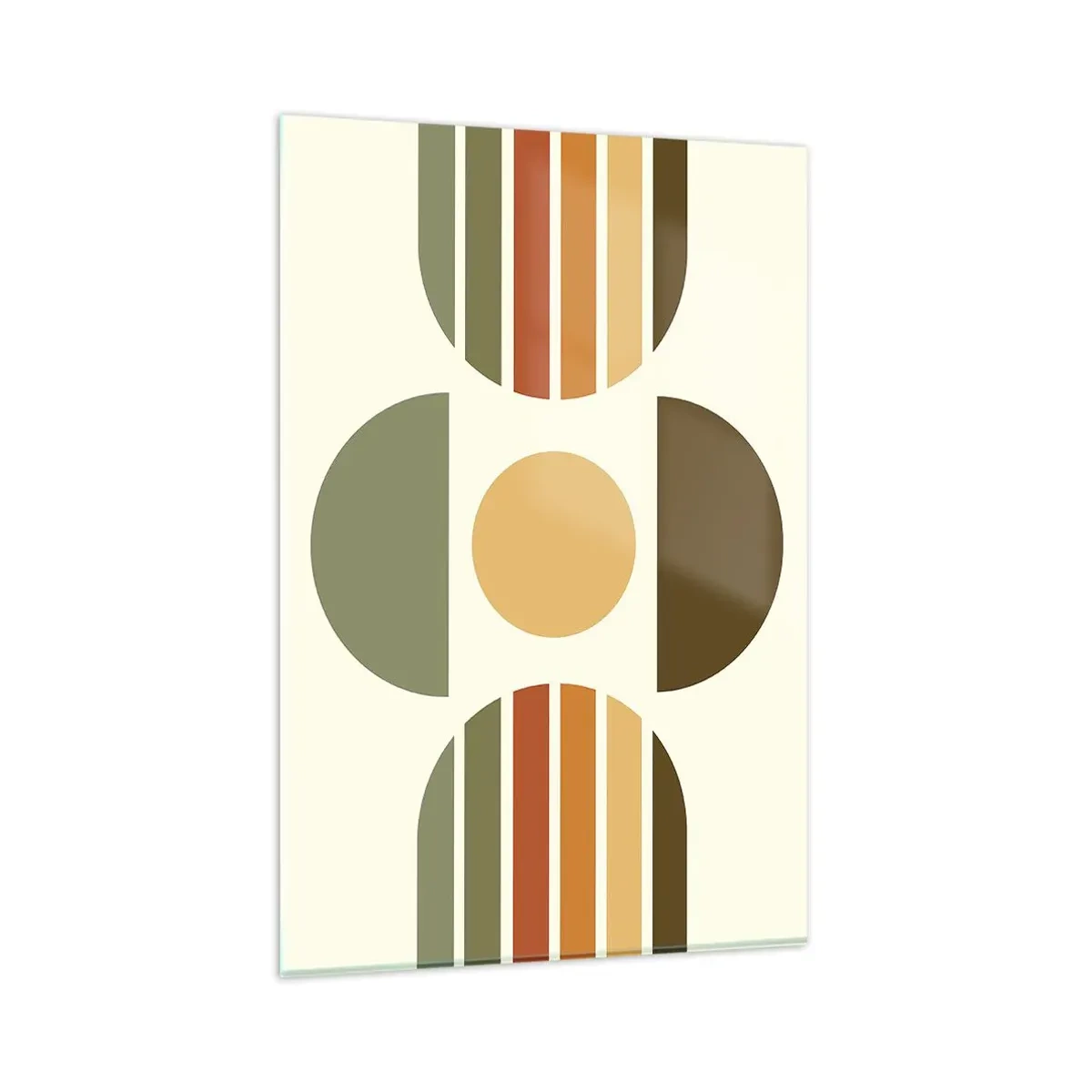 Schilderen op glas - In aardetinten - 80x120 cm