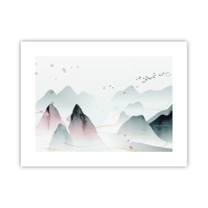 Poster - Over de toppen - 40x30 cm