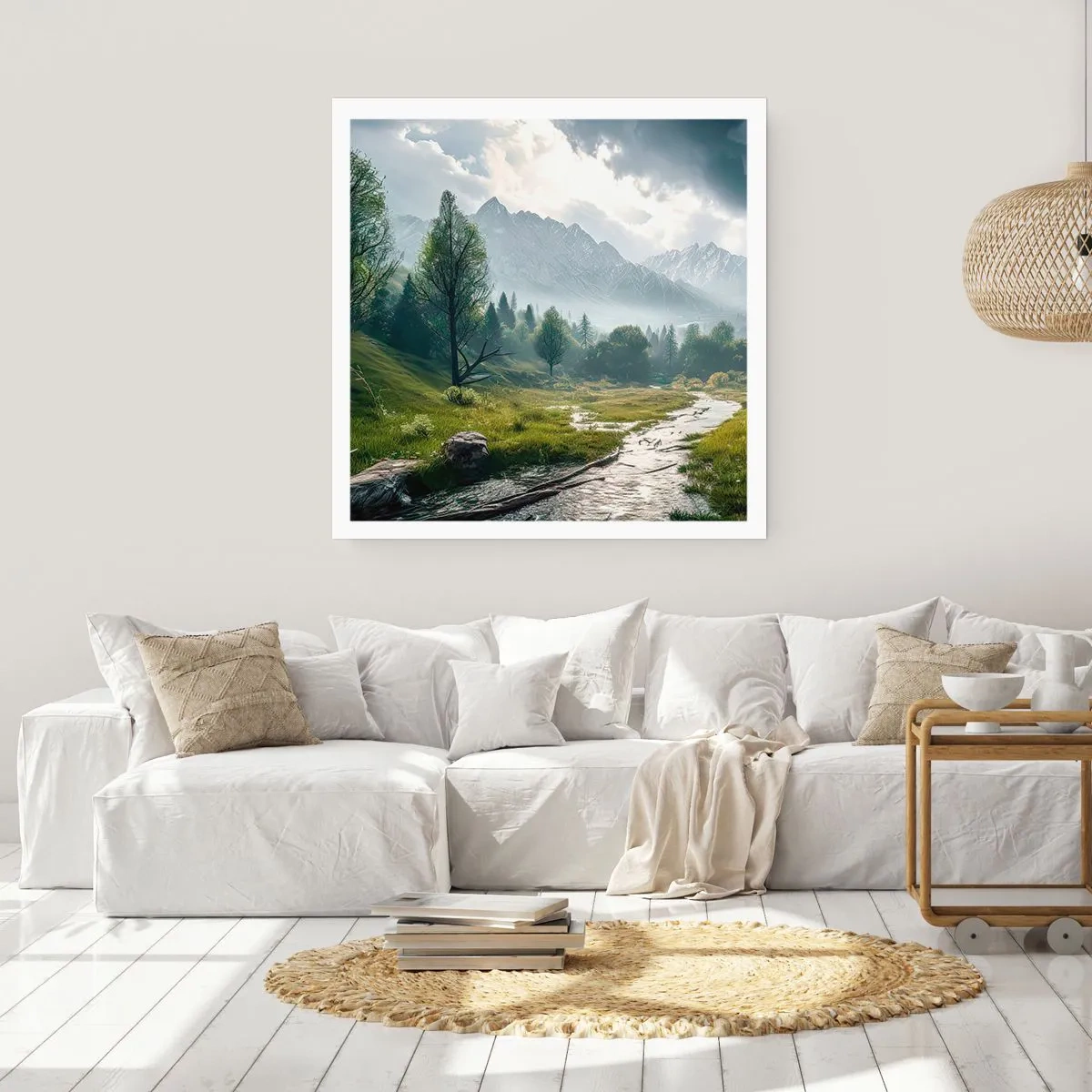 Poster - Daarheen en terug - 60x60 cm