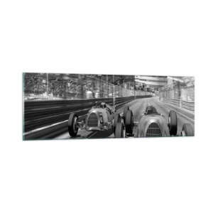 Schilderen op glas - Lang geleden in Monte Carlo - 90x30 cm