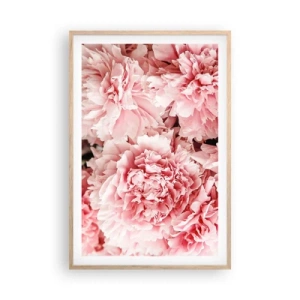 Een poster in een licht eiken lijst - Roze droom - 61x91 cm