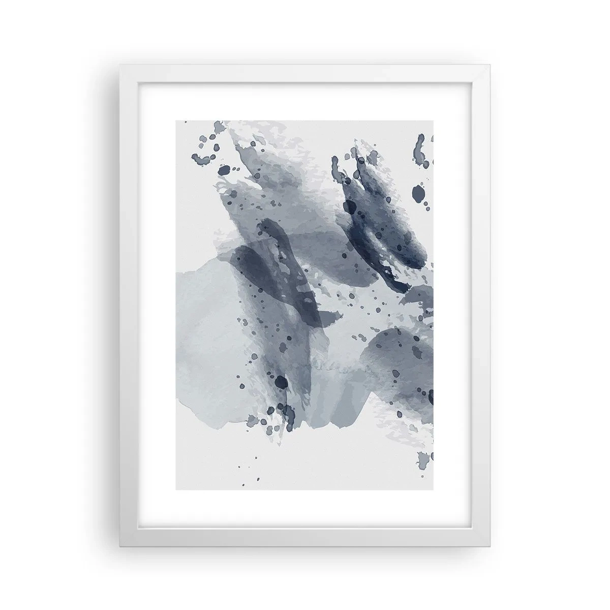 Poster in een witte lijst - Een onderzoek naar de aard van water - 30x40 cm