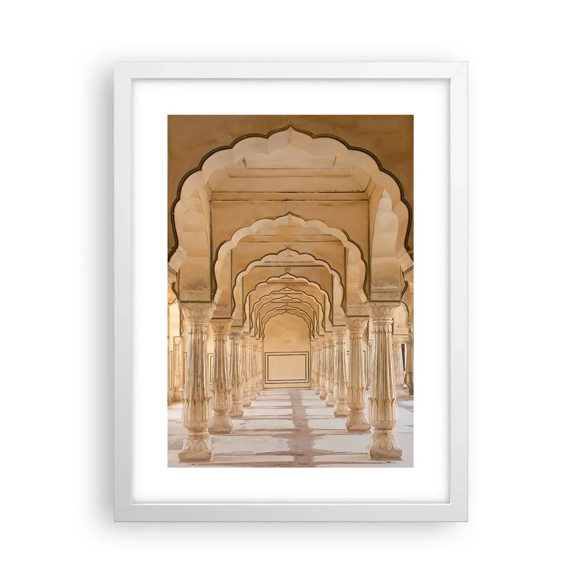 Poster in een witte lijst - In het paleis van de maharadja - 30x40 cm