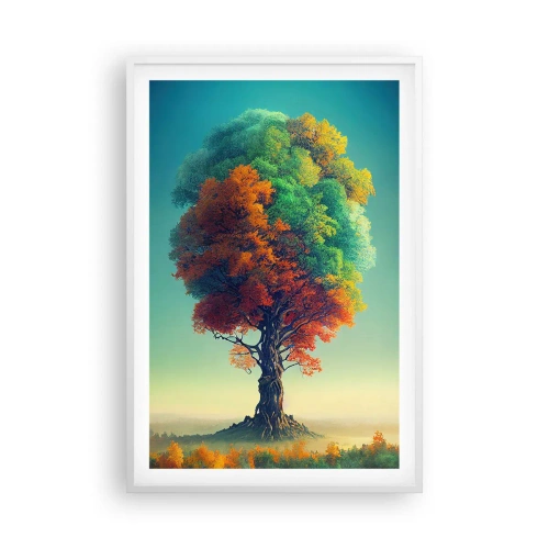 Poster in een witte lijst - Eik – de vader van de natuur - 61x91 cm