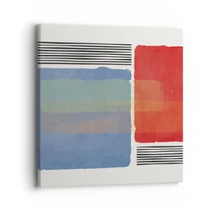 Schilderen op canvas - De geest en de letter van de geometrie - 40x40 cm