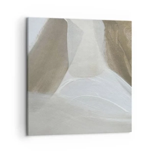 Schilderen op canvas - Een golf van wit - 50x50 cm