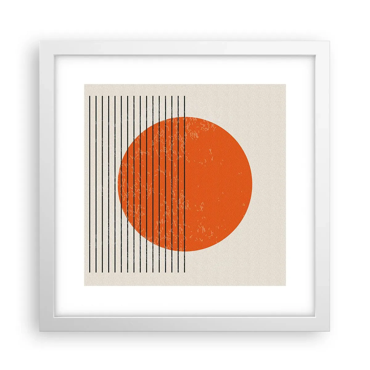 Poster in een witte lijst - Altijd de zon - 30x30 cm