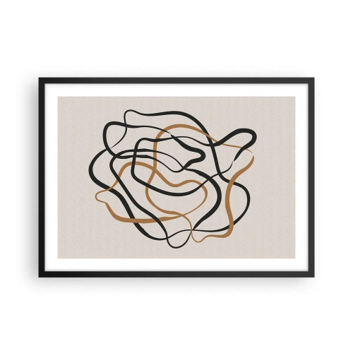 Poster in een zwarte lijst - Alles ging mis - 70x50 cm