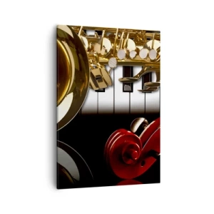 Schilderen op canvas - Plaatwerk, hout en ivoor - 50x70 cm