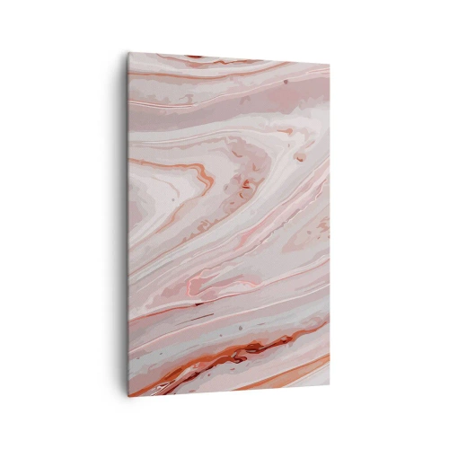 Schilderen op canvas - Roze vloeistof - 80x120 cm