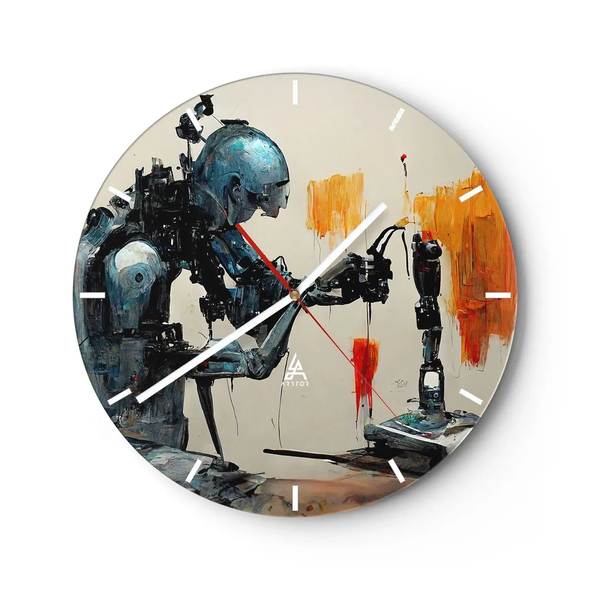 Wandklok - Klok - Morgen al… - 40x40 cm