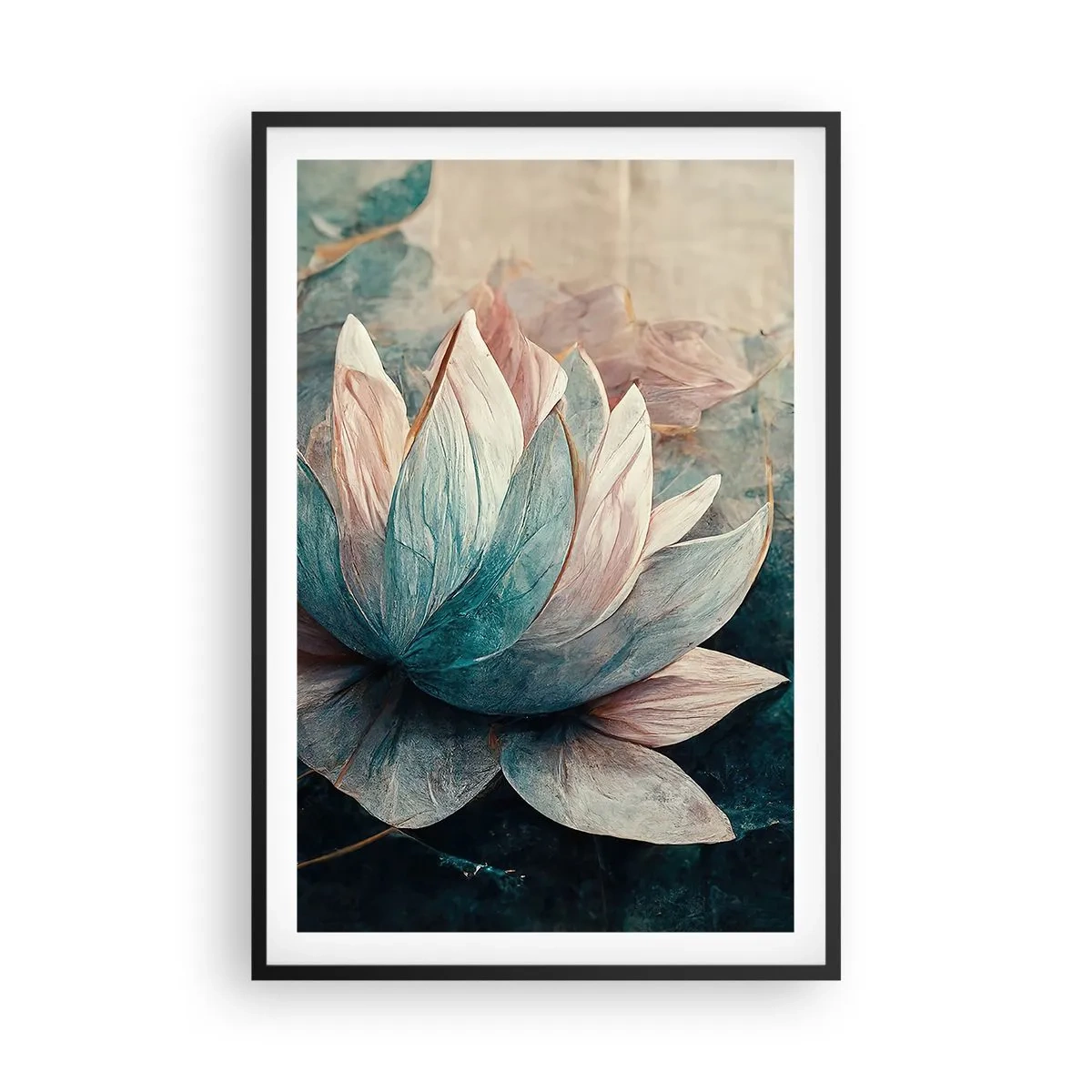 Poster in een zwarte lijst - Sterren van het meer - 61x91 cm