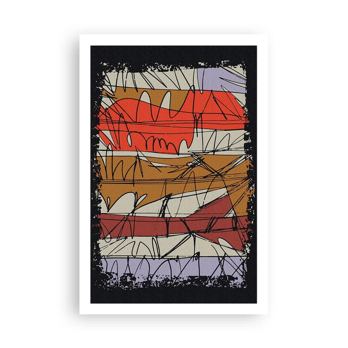 Poster - Spontane compositie - 61x91 cm