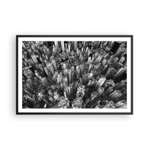 Poster in een zwarte lijst - Nog steeds hoger en hoger - 91x61 cm