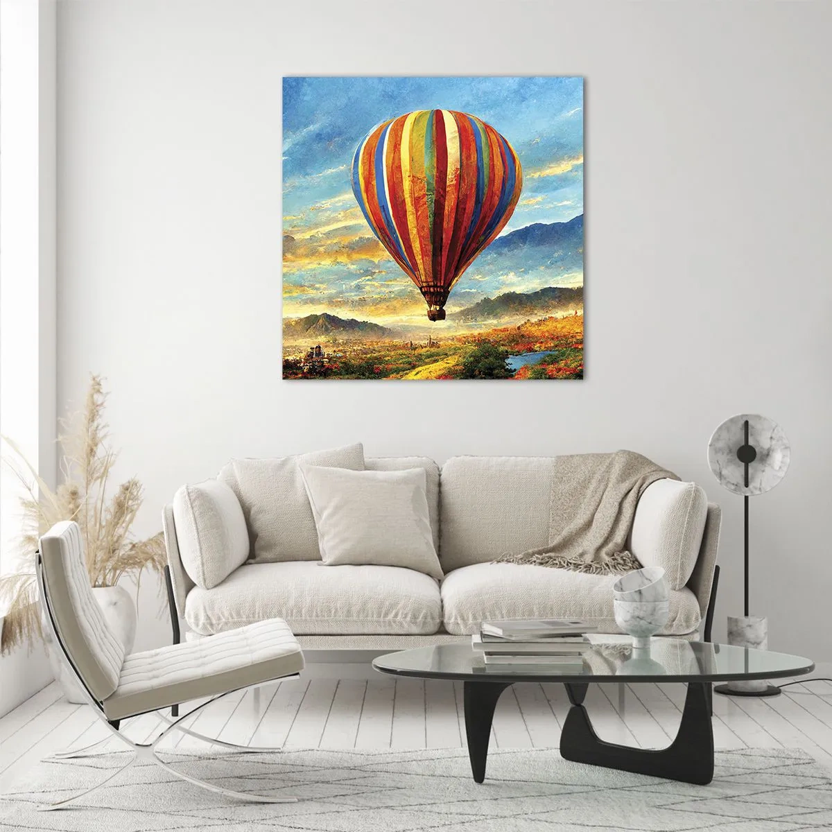 Schilderen op glas - In stilte zie je meer - 60x60 cm