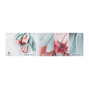 Fotobehang Monster Premium Canvas - Schaamt zich voor hun eigen schoonheid - Bloem, Koninklijke Protea, Afrika - 100x30 cm