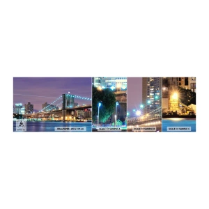 Fotobehang Monster Zelfklevend Deluxe Sticker - Al vele jaren de Brooklyn Bridge - Stad, New York, Brooklyn Bridge - 100x30 cm