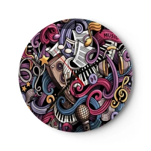 Wandklok - Klok - Ingewikkelde melodie - 40x40 cm