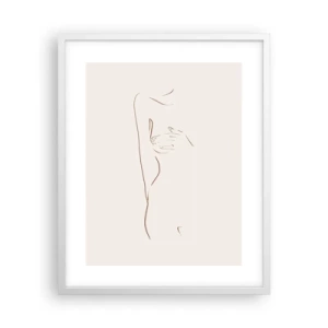 Poster in een witte lijst - De vorm van verlangen - 40x50 cm