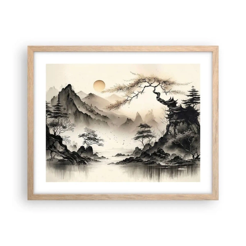 Een poster in een licht eiken lijst - De unieke charme van het Oosten - 50x40 cm