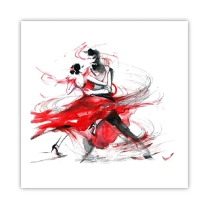 Poster - Tango - het ritme van passie - 60x60 cm