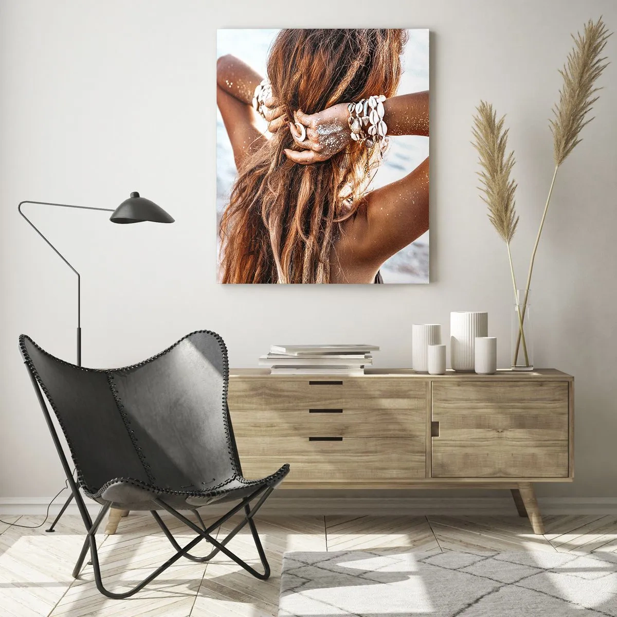 Schilderen op glas - Een zusje van water en zon - 50x70 cm