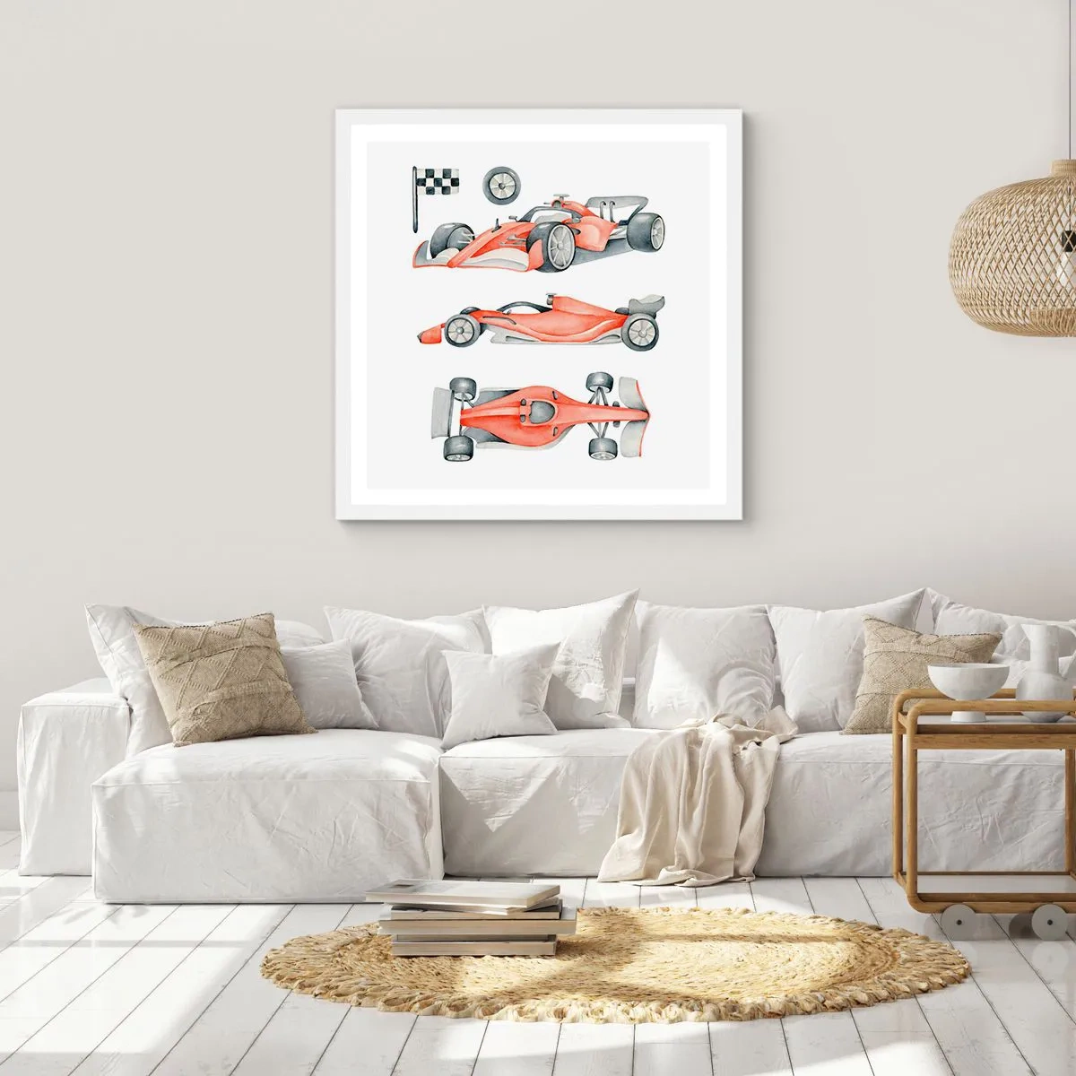 Poster in een witte lijst - Jaag je droom na - 50x50 cm