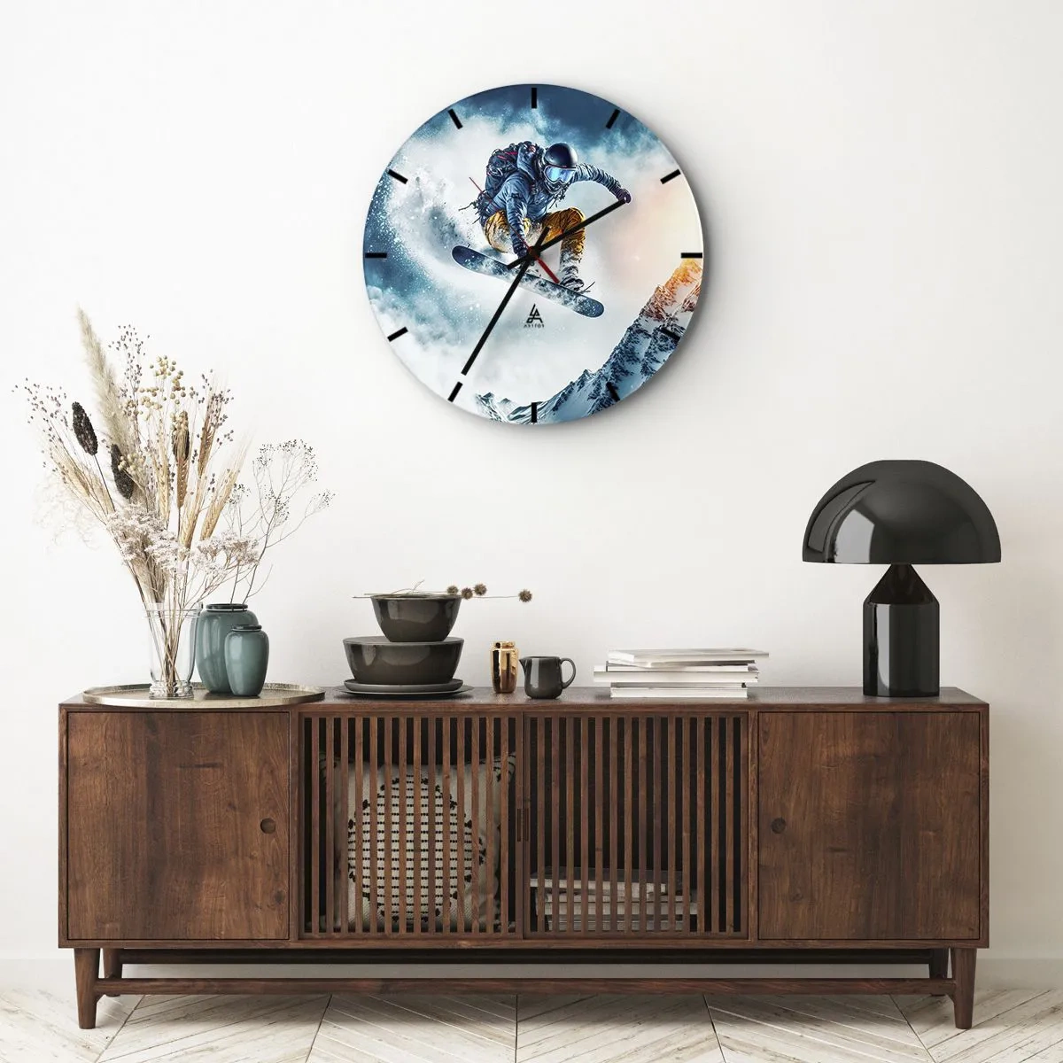 Wandklok - Klok - Extreme emoties - 40x40 cm