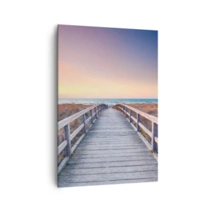 Schilderen op canvas - Baltische avond aurora - 70x100 cm