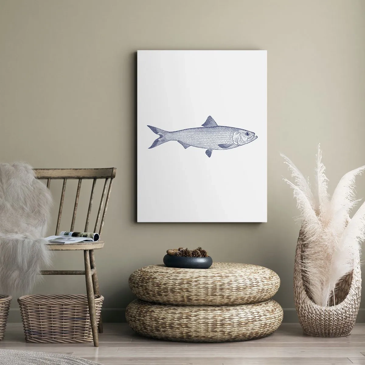 Schilderen op canvas - Groeten uit de noordelijke zeeën - 45x80 cm