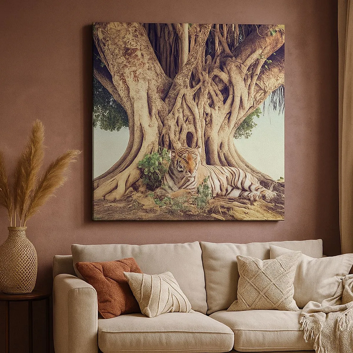 Schilderen op canvas - Uitzicht vanuit het boek Genesis - 30x30 cm